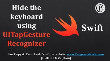How to dismiss keyboard when touching anywhere outside UITextField in Swift | UITapGestureRecognizer