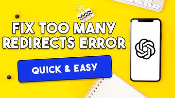 How To Fix "Too Many Redirects" Error In ChatGPT [QUICK & EASY]