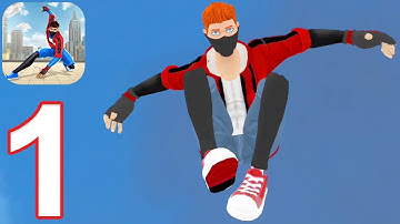 Rope Fighter Action Gameplay Walkthrough Part 1 - Tutorial (iOS, Android)