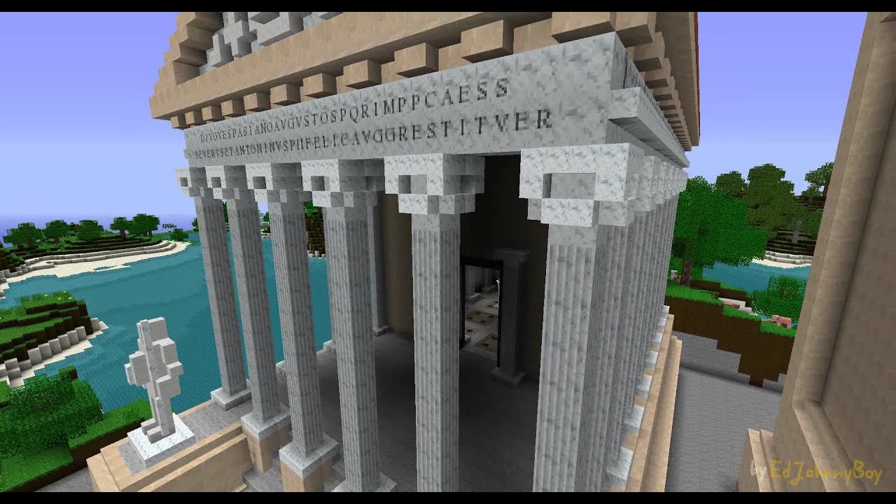 Temple of Vespasian in Minecraft - 06112011 - YouTube
