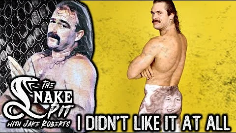 Jake The Snake Roberts on Rick Rude Wearing Cheryl's Face on his Tights