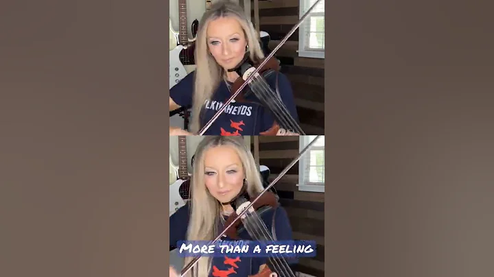 More Than A Feeling - Boston - Tom Scholz Guitar Solo - Violin Cover by Nina D