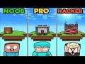 Minecraft - SECURE FLOATING BASE! (NOOB vs PRO vs HACKER)