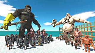 Orge Evolution Cage Challenge | Kong 2024 + Mutant Primates Army Team vs Orge Evolution - ARBS