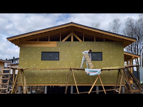 Видео: Построили немецкий деревянный дом. Быстрая технология строительства