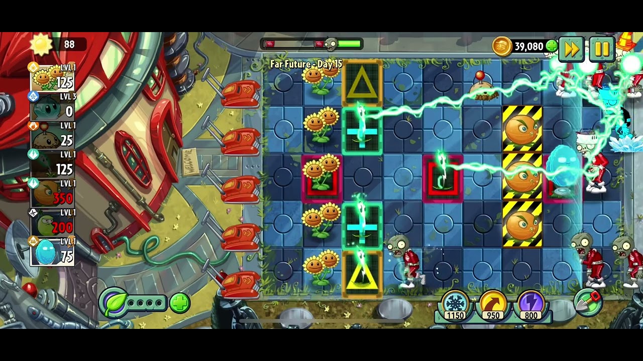 Plants vs Zombies 2 - Far Future - Day 15 - 2025 Gameplay - YouTube