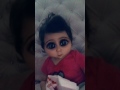 Baby Alara gets scared of Snapchat filter (bebek kendini gorunce korktu)