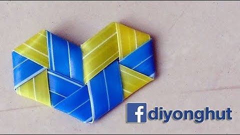 Make The Straw Heart - Xếp trái tim bằng ống hút cực dễ thương