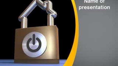 High Tech Security PowerPoint Template by PoweredTemplate.com