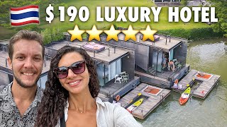 $190 LUXURY FLOATING RESORT IN THAILAND 🇹🇭 KANCHANABURI