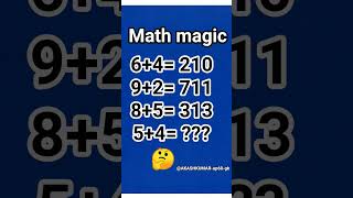 math magic #challenge #maths #iqtest #mathematics #topper
