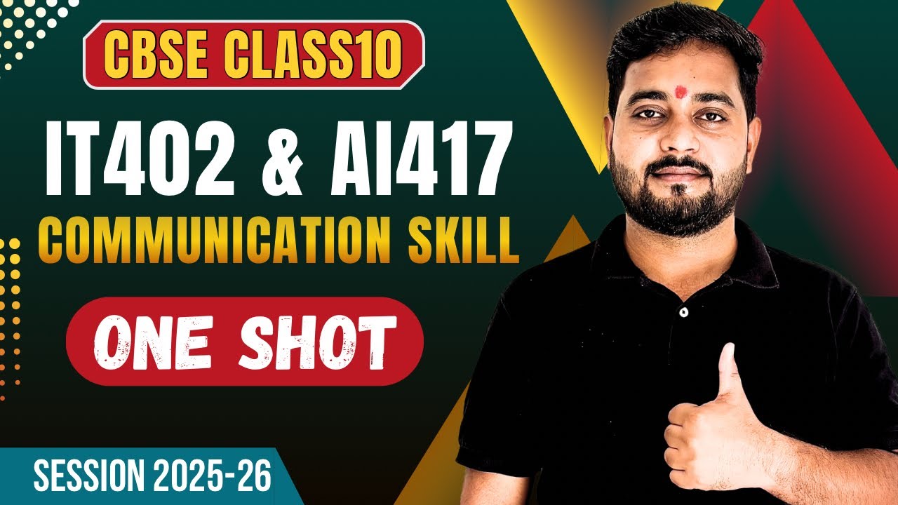 Yso Classes ⭐ONE SHOT Communication Skills | Complete Chapter | IT 402 & AI 417 ...