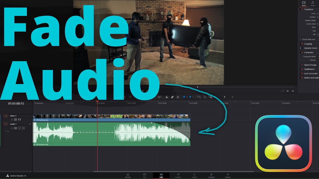DaVinci Resolve Fade Out Audio YouTube