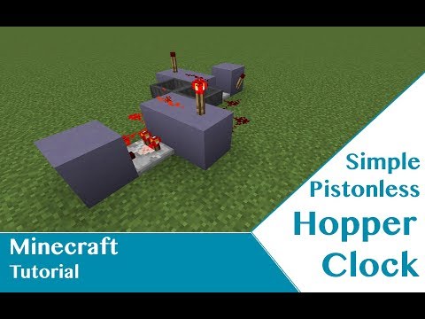 Simple Silent Adjustable Hopper Timer | 1.8-1.13 (Minecraft Tutorial)