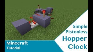 Simple Silent Adjustable Hopper Timer | 1.8-1.13 (Minecraft Tutorial)