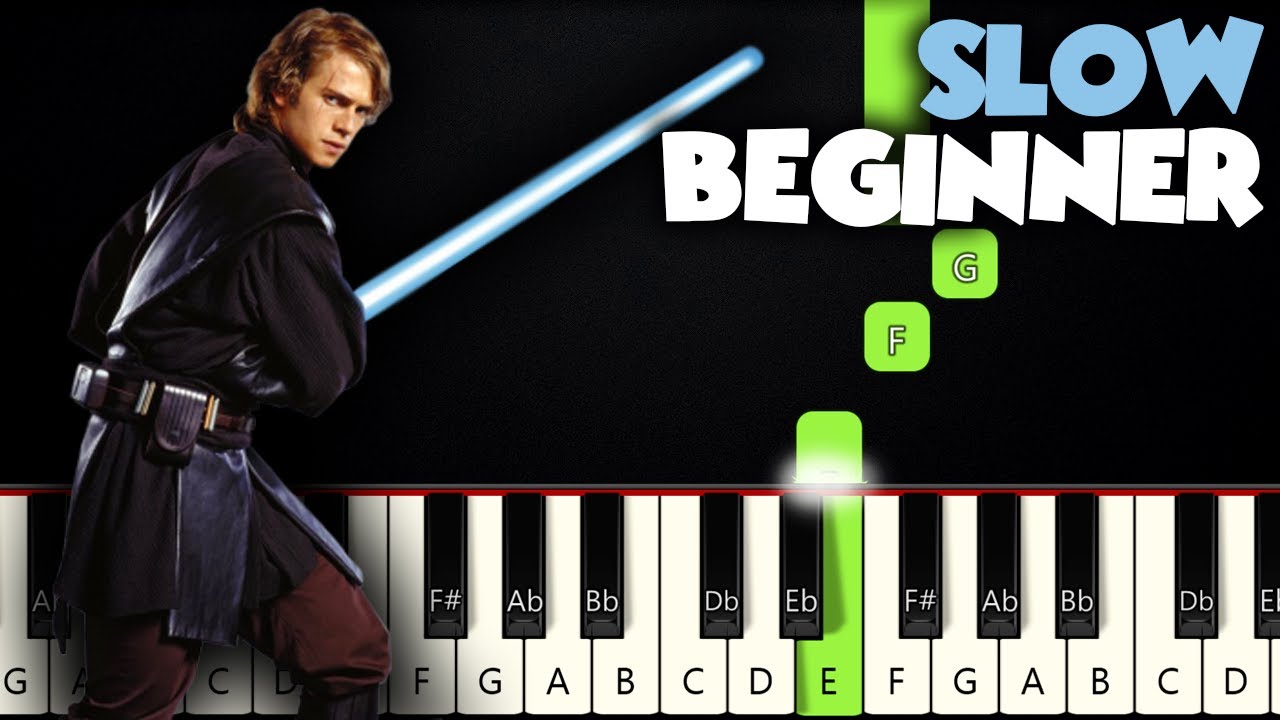 The Force Theme - Star Wars | SLOW BEGINNER PIANO TUTORIAL + SHEET MUSIC by Betacustic The Force Theme - Star Wars | SLOW BEGINNER PIANO TUTORIAL + SHEET MUSIC by Betacustic