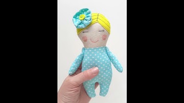Doll sewing pattern, Tiny Rag Doll, Cloth doll pattern