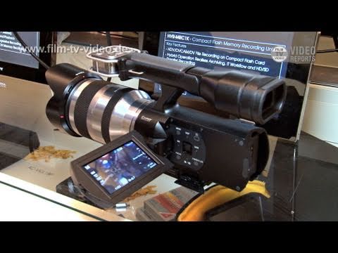 IBC2010: Sony NEX-VG10 - Wechselobjektiv-Camcorder mit APS-Chip - YouTube
