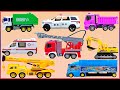 Excavator Truk Crane Loader Working in Construction | Car Toys Fun Story