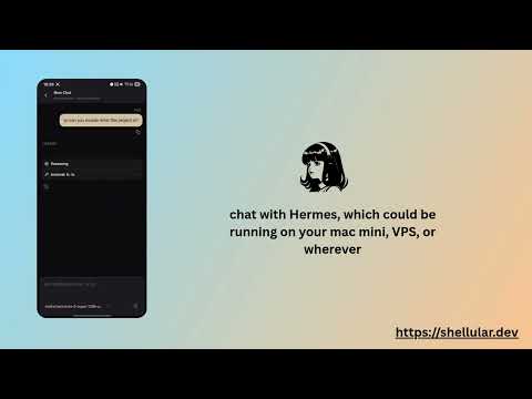 Monitor, Customize & Chat with your Hermes Agent from just one app - Shellular x Hermes demo