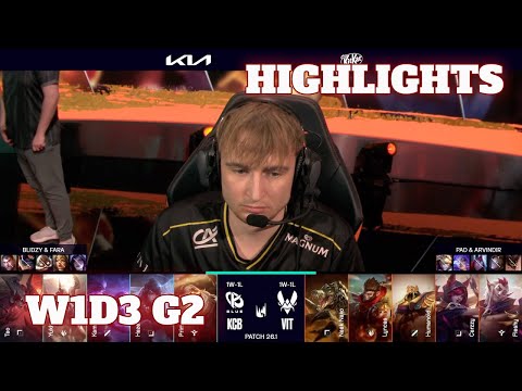 KCB vs VIT - Highlights | Week 1 Day 3 LEC Versus 2026 | Karmine Corp Blue vs Vitality W1D3