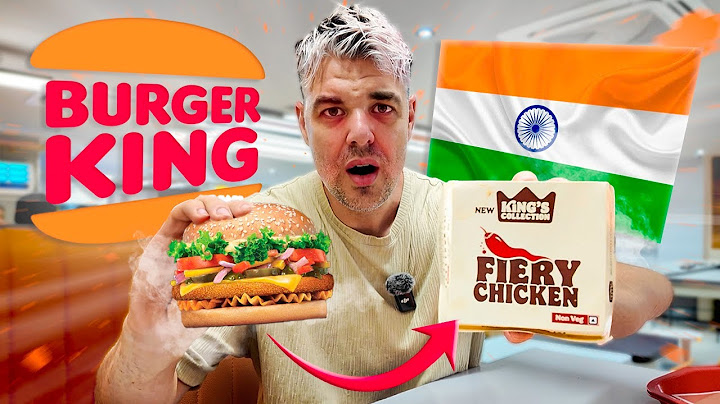 ASÍ es un BURGER KING en INDIA 🇮🇳 *ESTO SÍ QUE NO LO ESPERABA 🥵🍔*