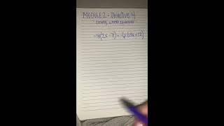 MAC 1105 Solving Linear Equations