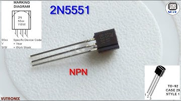 [SGeC] 2N5551 NPN Amplifier Transistor 180V-0.6A-0.31W