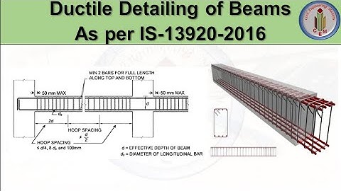 Ductile detailing of Beams as per IS-13920-2016 | detailing of beams |Beam detailing as per IS-13920