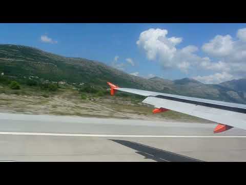 EasyJet Landing at Dubrovnik Airport (Croatia)