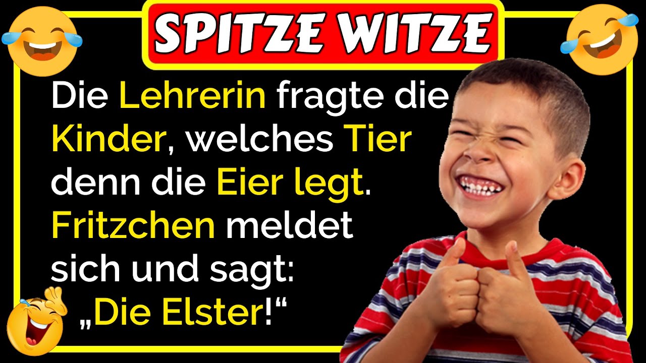 🤣Spitze Witze: Die Lehrerin fragte die Kinder, welches Tier denn die Eier legt... lustig 🤣😂🤣