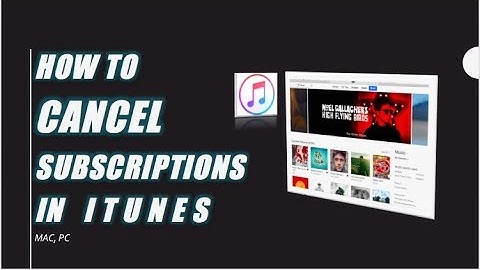 How to cancel subscriptions in iTunes