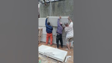 Thi công hệ tường ngăn và bao che với tấm bê tông nhẹ ALC #gạch_aac #bê_tông_nhẹ #bê_tông_khí