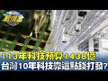 113年科技預算1438億 台灣10年科技大局靠這點錢打發? TVBS戰情室 20231218