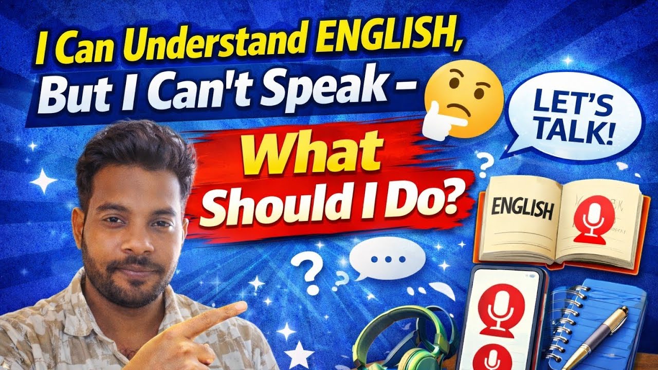 I can understand English,But I can't speak/ What should I Do?