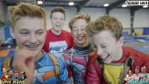 BOYS VS GIRLS Gymnastics! Princess vs SuperHeroes NinjaKidzTV
