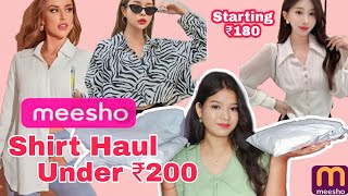 Messho Tops Haul💕 | Oversized Shirt haul meesho | Crop shirt haul meesho