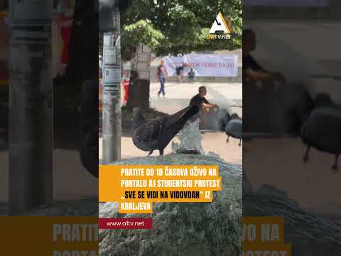Pratite od 18 časova uživo na Portalu A1 studentski protest „Sve se vidi na Vidovdan“ iz Kraljeva
