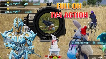 BGMI Fastest 1v4 Clutches 🔥 Fastest 1v4 In Conqueror Lobby Intense Solo Vs Squad Gameplay 