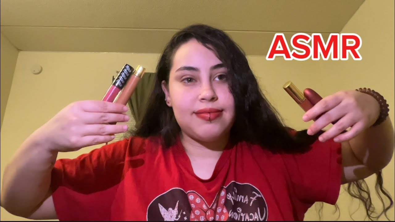 ASMR casero / probándome labiales 💄👄