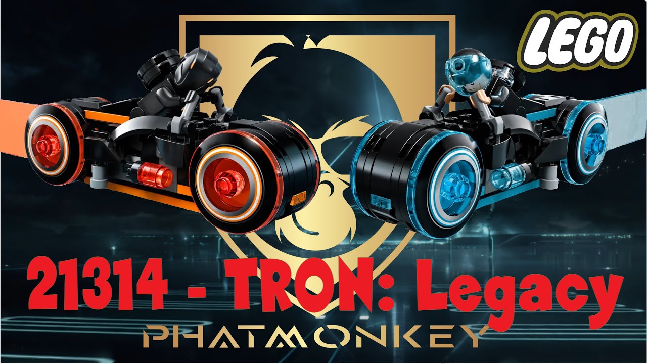 Lego Set 21314 - TRON Legacy Bikes *** Speed Build and Review ***