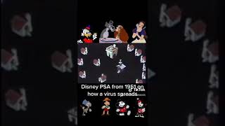 Disney Psa From 1951 On How A Virus Spreads.