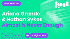 Almost is Never Enough (Karaoke Version) Ariana Grande & Nathan Sykes  - Durasi: 2:31. 