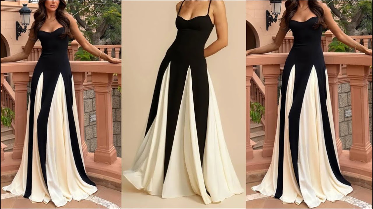 Как раскроить и сшить это стильное платье с клиньями