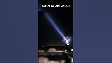 I Turned an Old Welder Into a Blinding Searchlight! #diy #science #night