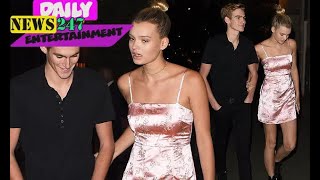 Presley Gerber and Cayley King are loved-up in Paris