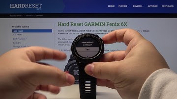 How to Reset Settings in GARMIN Fenix 6X – Erase Settings Customization