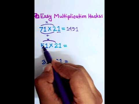 Easy Multiplication Hacks #shortvideo #youtube #maths #shorts # ...