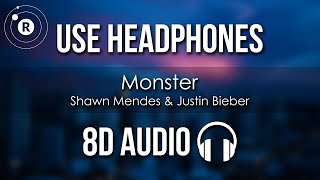 Shawn Mendes & Justin Bieber - Monster (8D AUDIO)