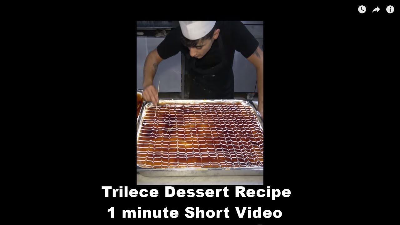 Trilece Milk Dessert Recipe How to make Trilece #shorts